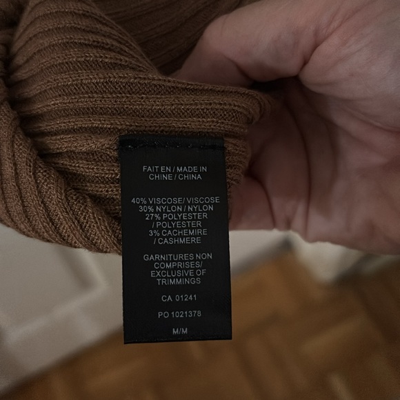 NWT Icone par Simons asymmetric ribbed sweater dress with cashmere size M - Picture 6 of 6